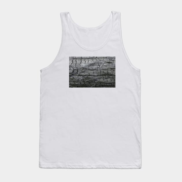 Charred wood texture Tank Top by textural